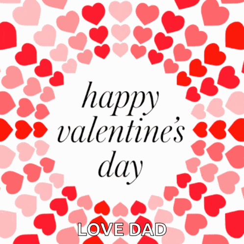 Happy Valentines Day Hearts GIF