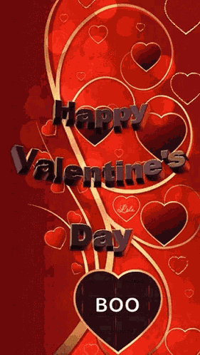 Happy Valentines Day Hearts GIF