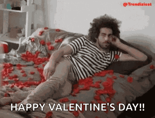 Happy Valentines Day Petals GIF