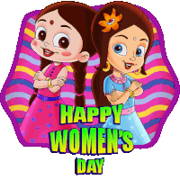 Happy Womens Day Chutki Sticker