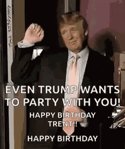 Happybirthday Donaldtrump GIF