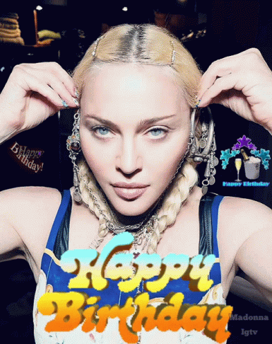 Happybirthdaymadonna Madonnahappybirthday GIF