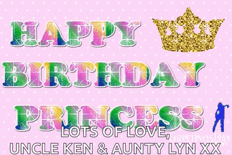 Happybirthdayprincess Greetings GIF