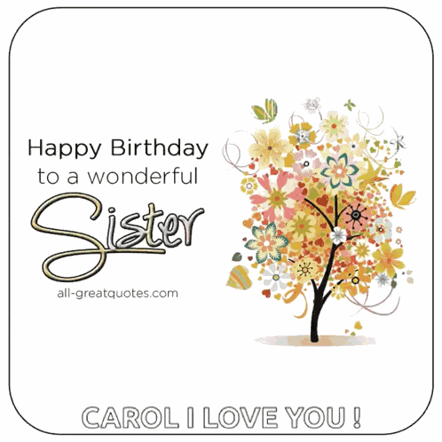 Happybirthdaysister Happybirthdaytoyou GIF