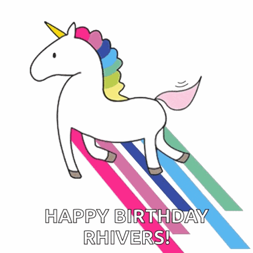 Happybirthdayunicorn Pastel GIF