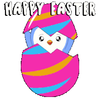 Happyeaster Pengu Sticker