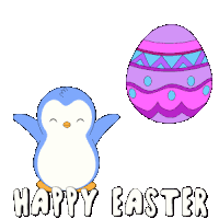 Happyeaster Pengu Sticker
