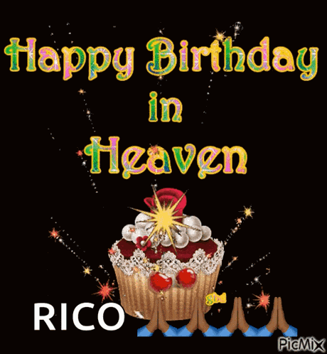 Happyheavenlybirthday Cupcake GIF