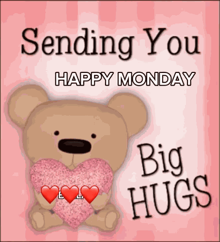 Happymonday Pinkheart GIF