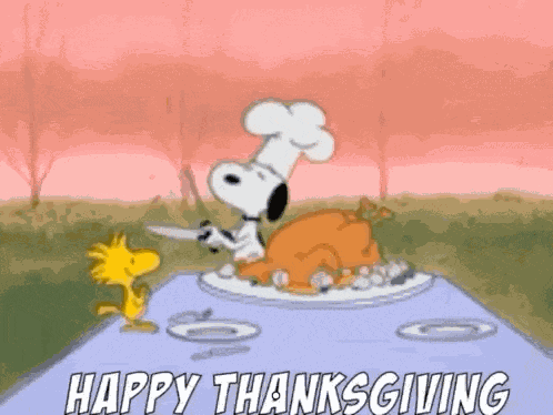 Happythanksgiving Snoopy GIF