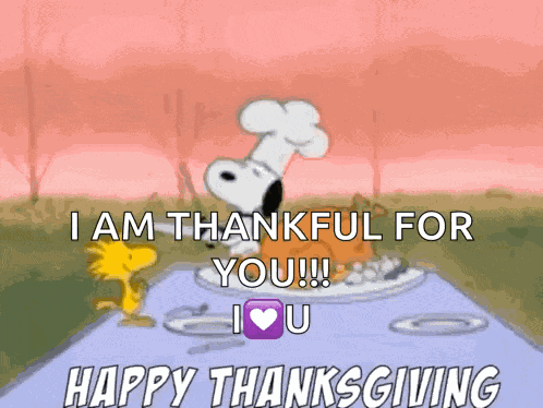 Happythanksgiving Snoopy GIF