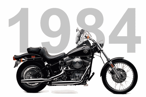 Harley Davidson Celebrating 40 Years Of The Softail GIF
