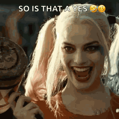 Harley Quinn Eyebrows GIF