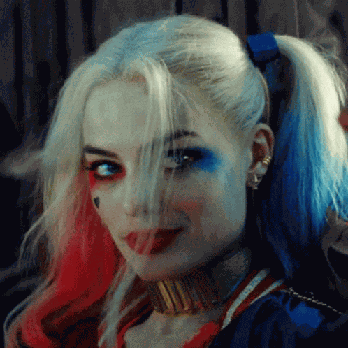 Harley Quinn Winking GIF