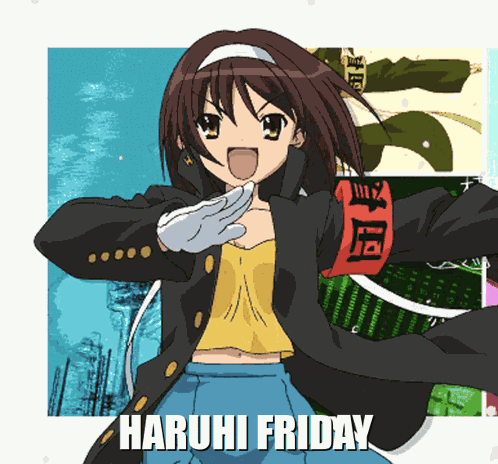 Haruhi Haruhi Suzumiya GIF