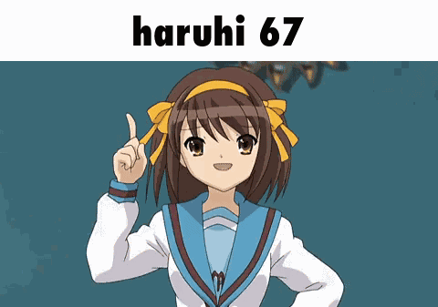 Haruhi Suzumiya Haruhi 67 GIF