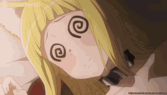 Haruhime Fainting GIF