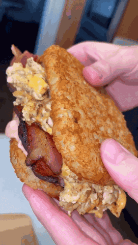Hash Brown Bacon Egg And Cheese Breakfast GIF