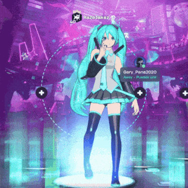 Hatsune Miku Fortnite GIF