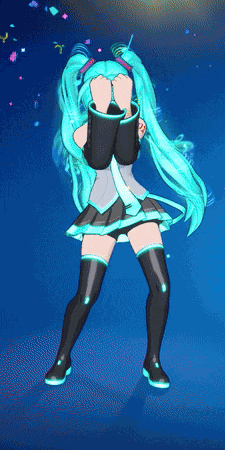 Hatsune Miku Fortnite GIF