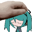 Hatsune Miku Headpat Sticker