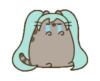 Hatsune Miku Pusheen Sticker