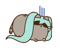 Hatsune Miku Pusheen Sticker