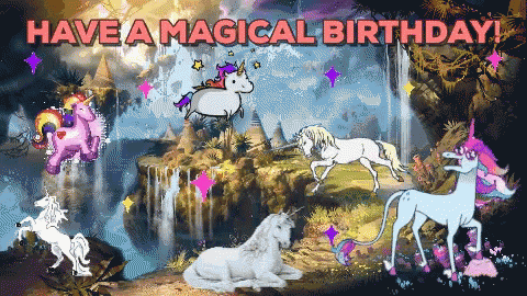 Have A Magical Birthday Happy Birthday Unicorn GIF