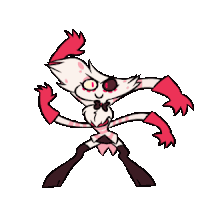Hazbinhotel Angel Dust Sticker