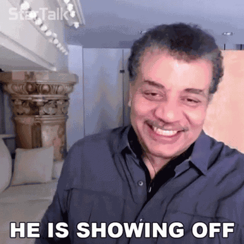 He Is Showing Off Neil Degrasse Tyson GIF