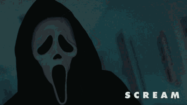 Head Tilt Ghostface GIF