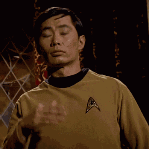 Headache Hikaru Sulu GIF