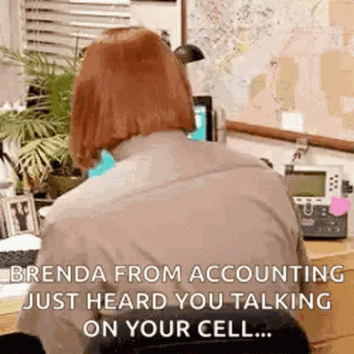 Heard You Talking The Office GIF