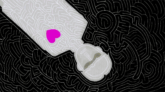 Heart Explode Anime GIF