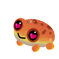 Heart Eyes Forest Tree Frog Sticker