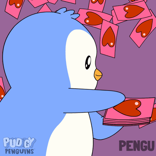 Hearts Sending Love GIF