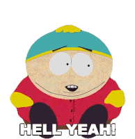 Hell Yeah Eric Cartman Sticker