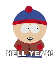 Hell Yeah Stan Marsh Sticker