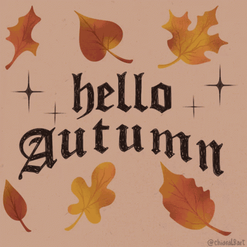 Hello Autumn Autumn GIF