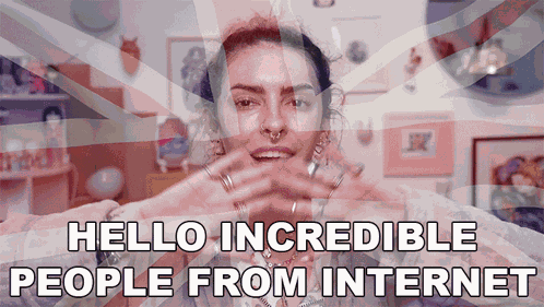 Hello Incredible People From Internet Karen Bachini GIF
