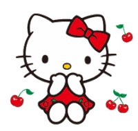 Hello Kitty Cherry Sticker