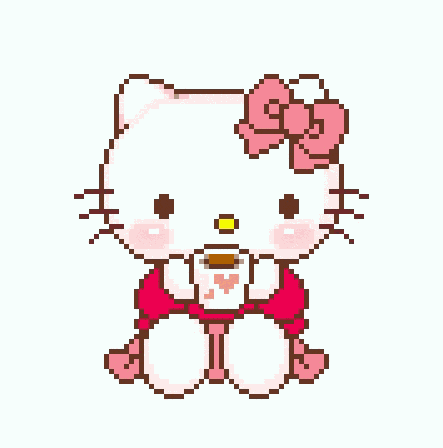 Hello Kitty Coffee GIF