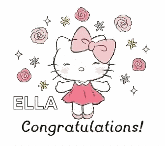 Hello Kitty Congratulations GIF