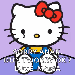 Hello Kitty Crying GIF