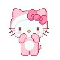 Hello Kitty Pixel Art Sticker