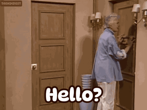 Hello Knocking On Door GIF