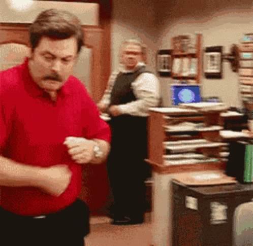 Hello Ron Swanson GIF