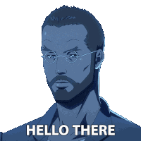 Hello There Malcom Lee Sticker