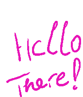 Hello There Text Sticker