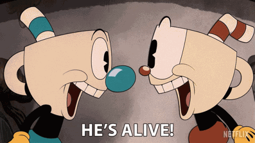 Hes Alive Mugman GIF